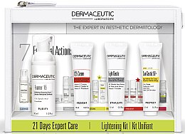 Парфумерія, косметика Набір - Dermaceutic Laboratoire 21 Days Expert Care Lightening Kit (cr/15ml + cr/15ml + conc/12ml + foam/30ml)