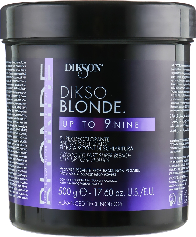 Посилений освітлювальний порошок - Dikson Dikso Blonde Bleaching Powder Up To 9 — фото N4