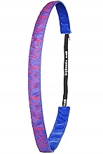 Пов'язка на голову, неонова синя з рожевим - Ivybands Neon Pink Super Thin Hair Band — фото N1