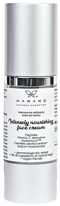 Интенсивно-питательный крем для лица - Mawawo Intensely Nourishing Face Cream — фото N1