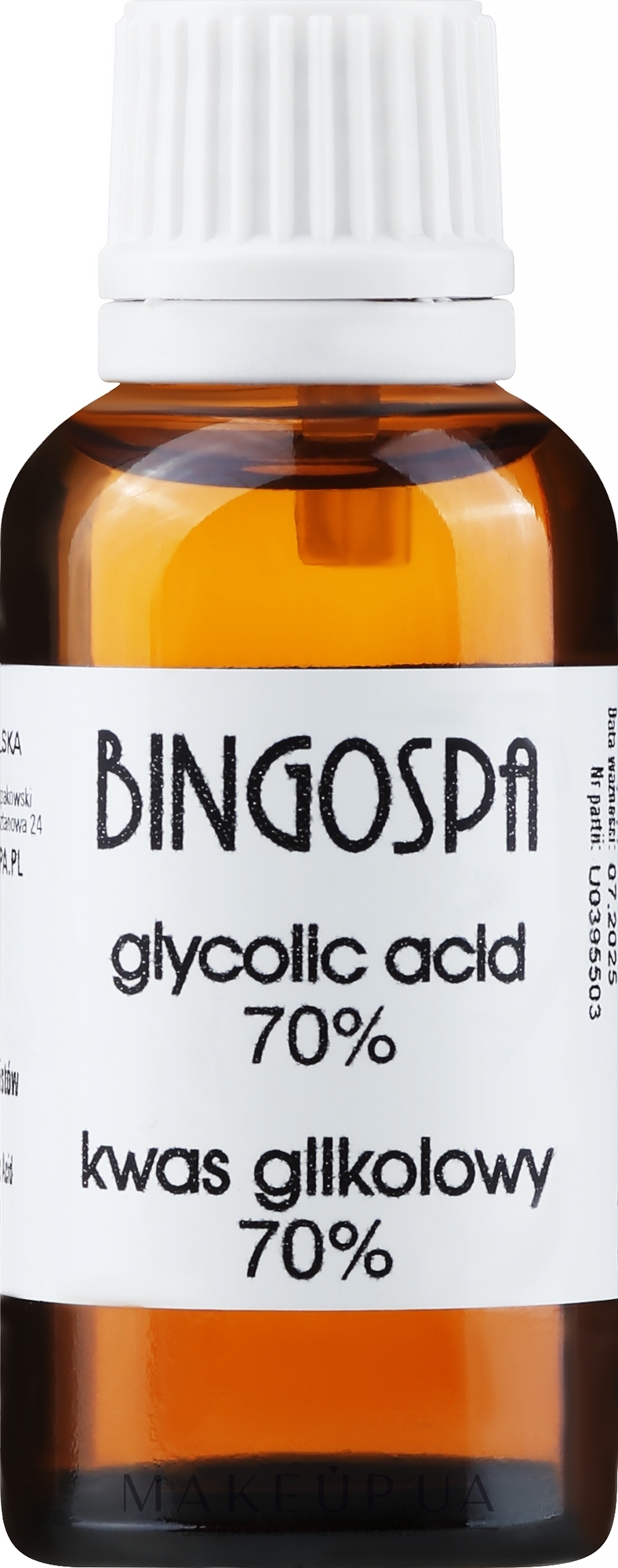 Гліколева кислота 70% - BingoSpa Glycolic Acid 70% — фото 30ml