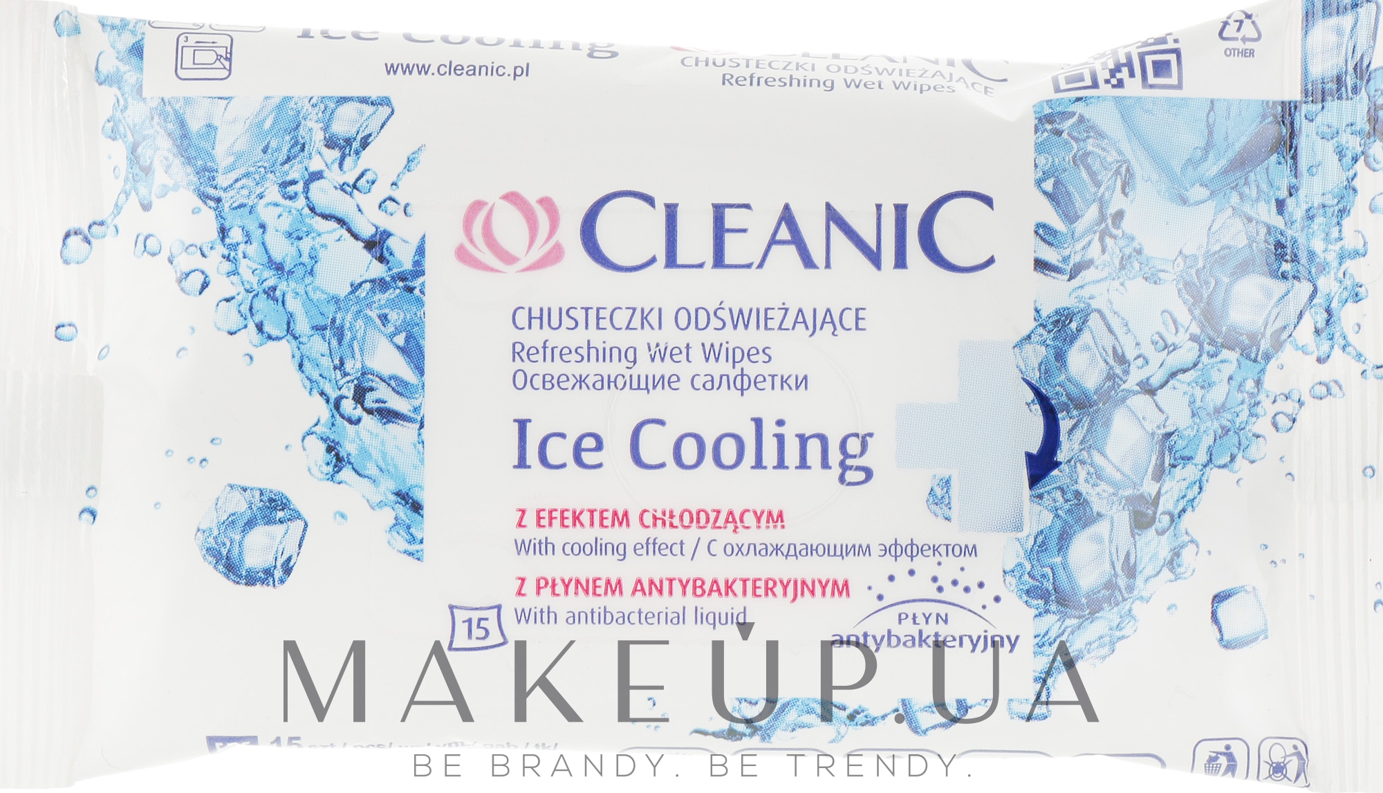 Освежающие салфетки, 15шт - Cleanic Ice Cooling Wipes — фото 15шт