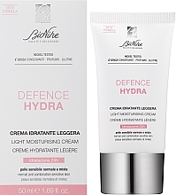 Легкий увлажняющий крем для лица - BioNike Defense Hydra Light Moisturizing Cream — фото N1
