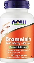 Натуральная добавка "Бромелайн", 500мг - Now Foods Bromelain — фото N1