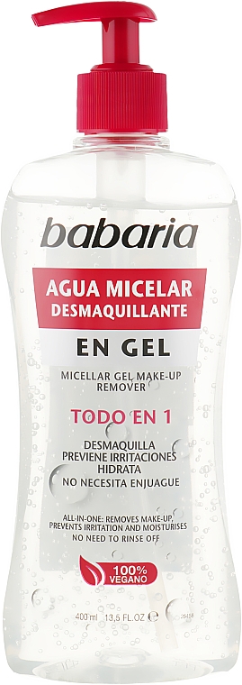 Мицеллярный гель для снятия макияжа - Babaria Makeup Remover Micellar Water Gel — фото N1