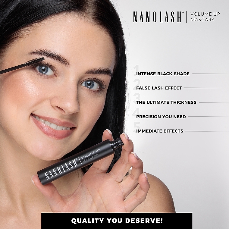 Туш для збільшення об'єму вій - Nanolash Volume Up Mascara — фото N4