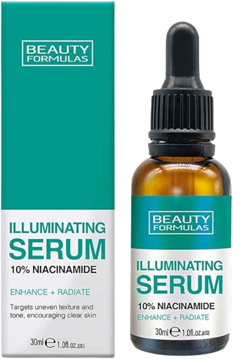 Освітлювальна сироватка для обличчя з ніацинамідом - Beauty Formulas Illuminating Serum 10% Niacinamide
