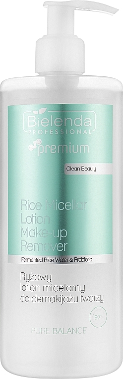Рисовый мицеллярный лосьон для снятия макияжа - Bielenda Professional Pure Balance Rice Micellar Lotion for Make-Up Removal — фото N1