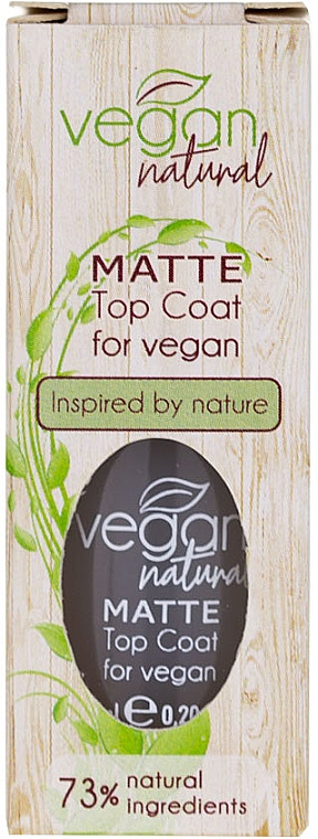 Матовый топ - Vegan Natural Matte Top Coat — фото N3