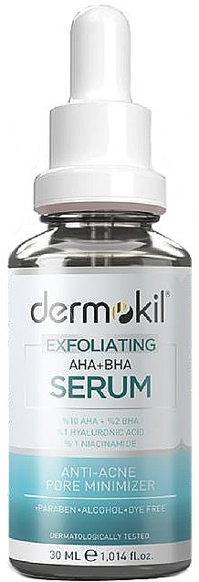Отшелушивающая сыворотка с ниацинамидом - Dermokil Exfoliating AHA+BHA Serum — фото N1