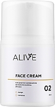 Парфумерія, косметика Крем для сухої, нормальної, комбінованої та чутливої шкіри - ALIVE Cosmetics Face Cream 02