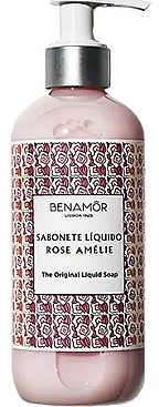 Жидкое мыло для рук с розой - Benamor Rose Amelie Hand Wash Cream — фото N1
