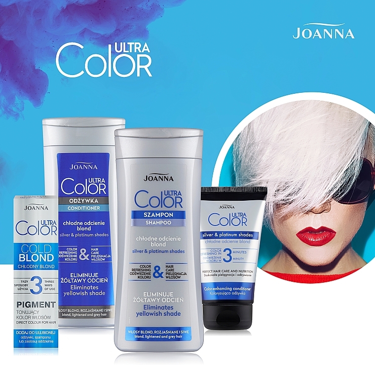 Відтінковий кондиціонер для волосся "Silver & Platinum Shades" - Joanna Ultra Color System — фото N5