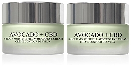 Набір - London Botanical Laboratories Avocado + CBD 8-Hour Moisture Fill Eye Cream (cr/15ml + cr/15ml) — фото N1