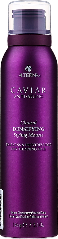 Мус для росту і ущільнення волосся - Alterna Caviar Anti-Aging Clinical Densifying Styling Mousse