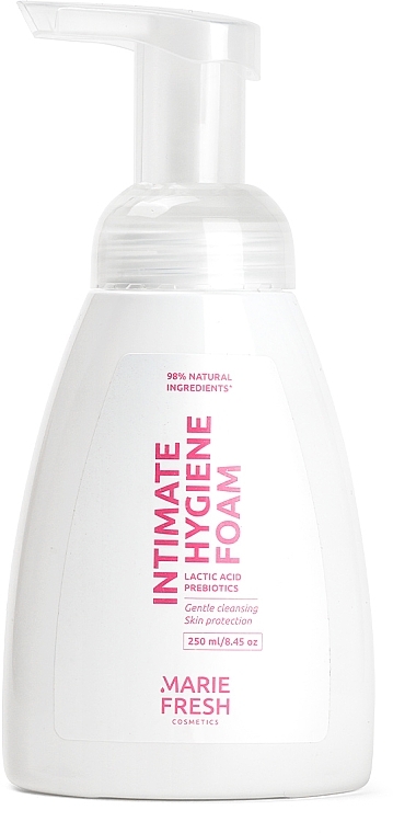 Пінка для інтимної гігієни з комплексом пребіотиків і молочною кислотою - Marie Fresh Cosmetics Intimate Hygiene Foam — фото N1