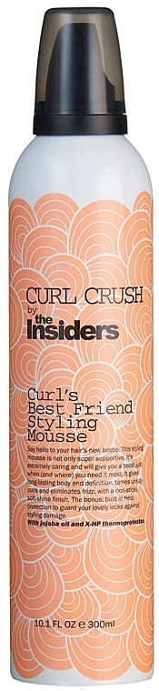 Мус для укладання волосся "Найкращий друг кучерів" - The Insiders Curl Crush Curl's Best Friend Styling Mousse — фото N1