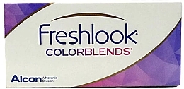 Цветные контактные линзы, 2 шт., sterling gray - Alcon FreshLook Colorblends — фото N1
