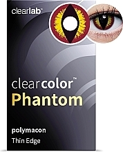 Цветные контактные линзы "Banshee", 2 шт. - Clearlab ClearColor Phantom — фото N1