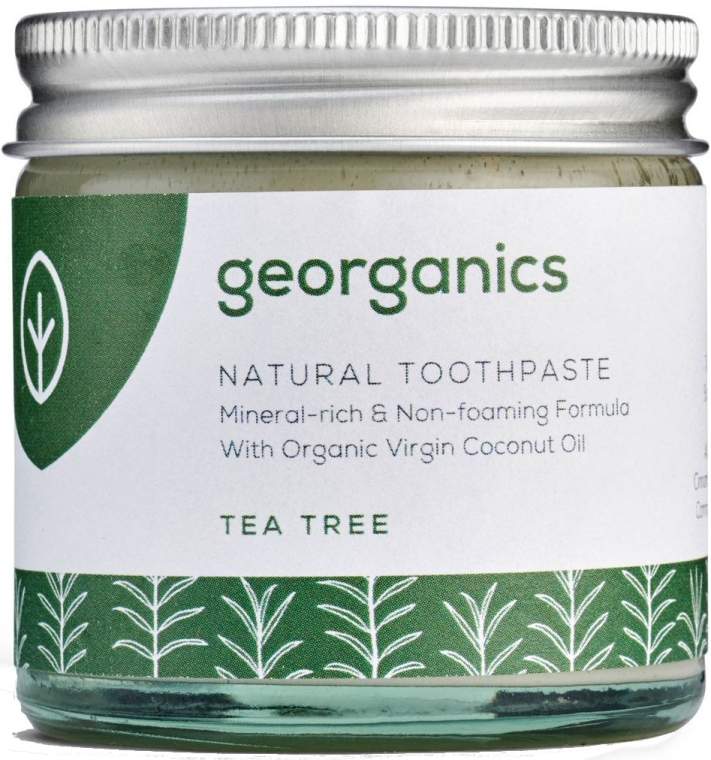 Натуральная зубная паста - Georganics Tea Tree Natural Toothpaste — фото N4