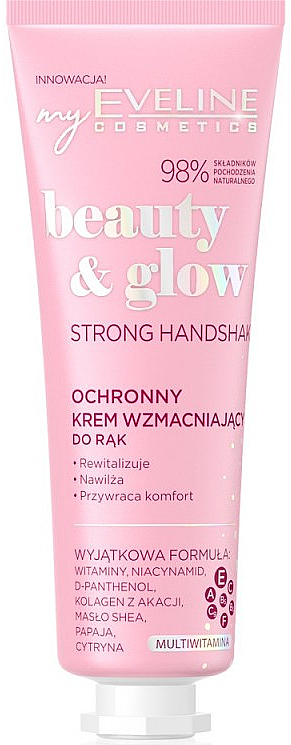 Крем для рук "Защитный" - Eveline Cosmetics Beauty & Glow Strong Handshak! — фото N1