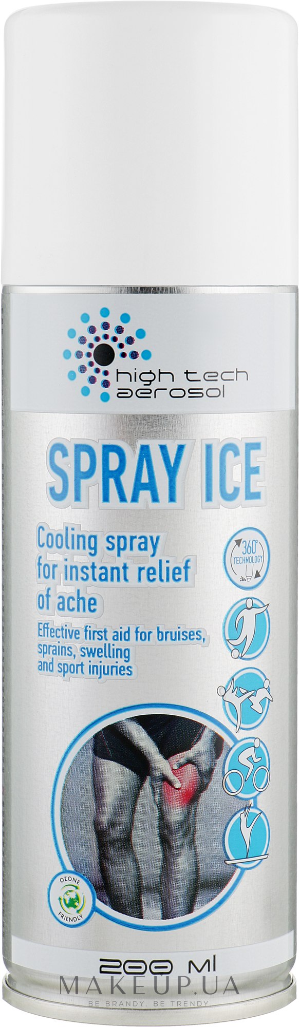 Охолоджувальий спрей для тіла "Спортивна заморозка" - High Tech Aerosol Spray Ice — фото 200ml