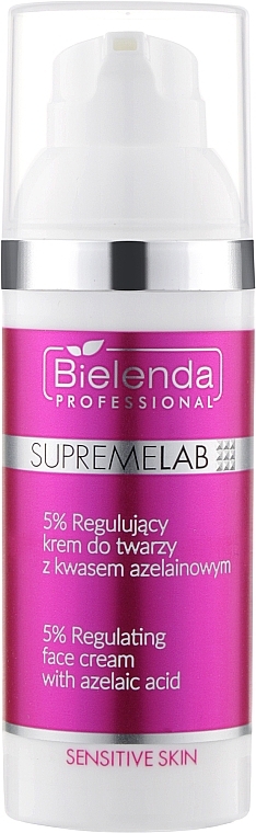 УЦЕНКА Восстанавливающий крем для лица с 5 % азелаиновой кислотой - Bielenda Professional SupremeLab Sensitive Skin 5 % * — фото N1