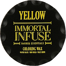 Духи, Парфюмерия, косметика Желтый цветной воск для волос - Immortal Infuse Yellow Coloring Wax