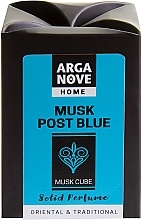 Парфумерія, косметика Ароматичний кубик для дому - Arganove Solid Perfume Cube Musk Post Blue