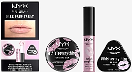 Духи, Парфюмерия, косметика Набор - NYX Professional Makeup Kiss Prep Treat (lip/oil/8ml + lip/balm/12g + lip/scr/14g)