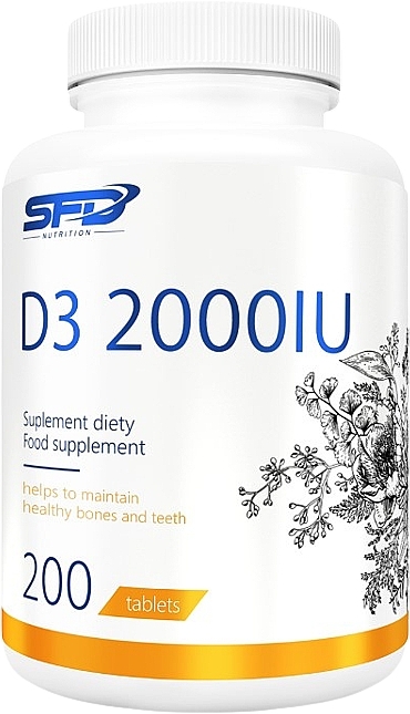 Пищевая добавка "Витамин D3 2000 IU" - SFD Nutrition D3 2000 IU — фото N1
