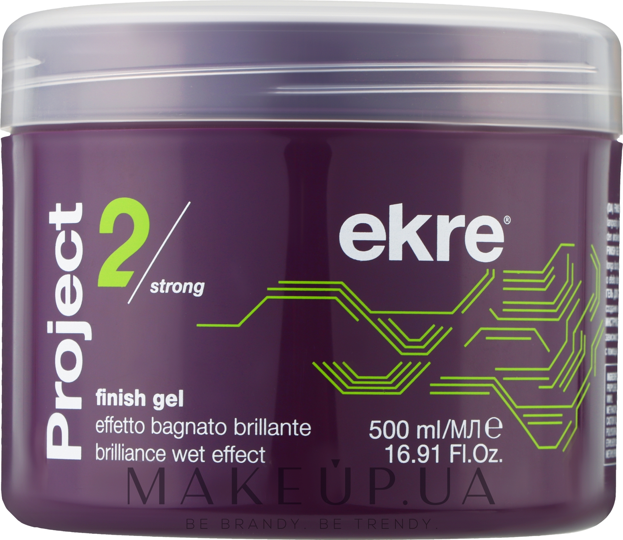 Гель для укладки волос - Ekre Project Strong Fix Finish Gel — фото 500ml