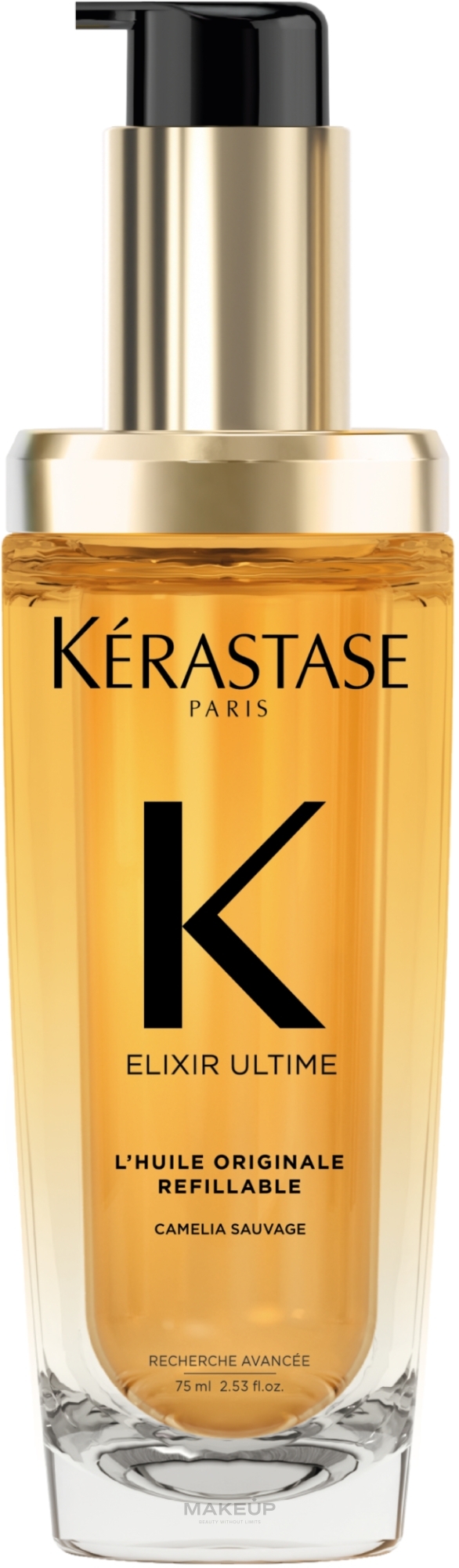 Універсальна олійка-концентрат для тьмяного волосся, флакон з можливістю повторного використання - Kerastase Elixir Ultime Oil — фото 75ml