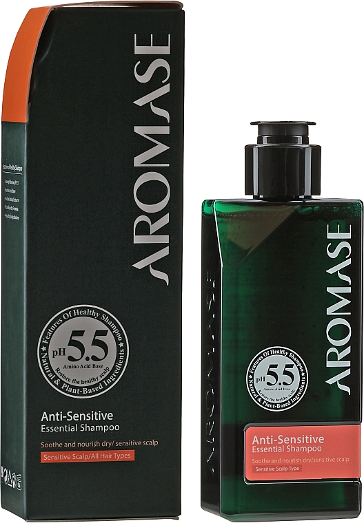 Шампунь для сухой и чувствительной кожи головы с эфирным маслом - Aromase Anti-dry And Sensitive Essential Shampoo — фото N2