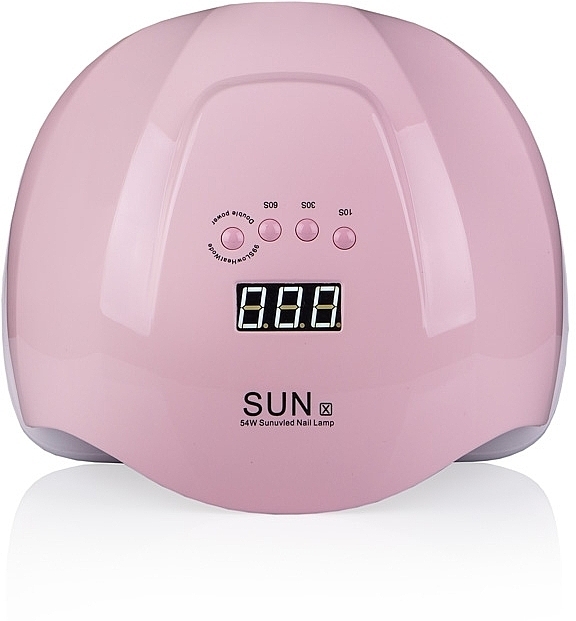 Лампа для маникюра 54W UV/LED, розовая - Sun X — фото N2