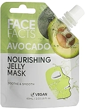 Духи, Парфюмерия, косметика Гелевая маска с авокадо - Face Facts Nourishing Avocado Jelly Mask