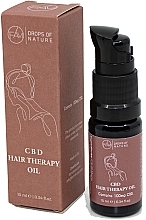 Парфумерія, косметика Олія для волосся - Fam Drops Of Nature 100 mg CBD Hair Therapy Oil
