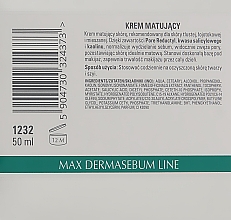 Матирующий крем для лица - Clarena DermaSebum Line Max Matt Cream — фото N3
