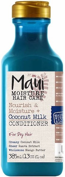 Кондиционер для сухих волос "Кокосовое молоко" - Maui Moisture Nourish & Moisture + Coconut Milk Conditioner — фото N1