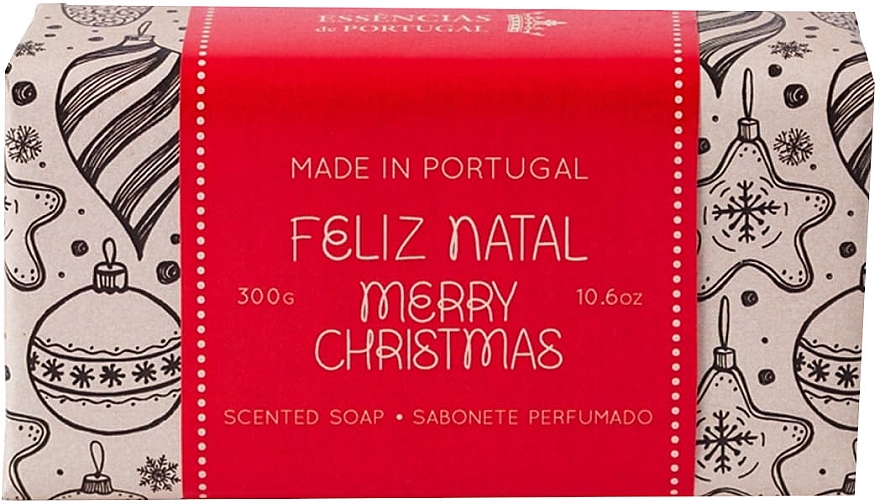 Натуральне мило з ароматом смаженого мигдалю - Essencias De Portugal Feliz Natal Merry Christmas — фото N2
