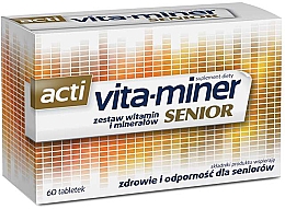 Харчова добавка - Aflofarm Acti Vita-Miner Senior Suplement Diety — фото N1