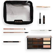 Набор, 8 продуктов - Makeup Revolution "The Everything" Brow Kit Gift Set — фото N4