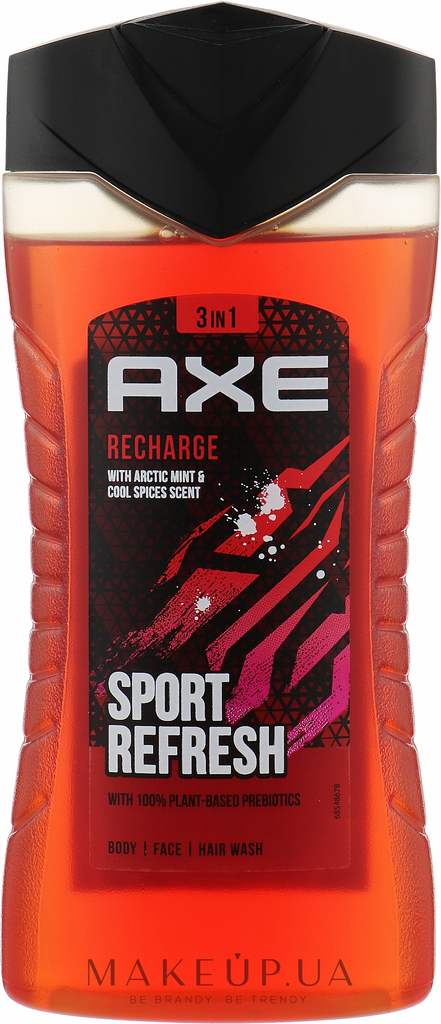 Гель для душа "3в1" для мужчин - Axe Recharge Sport Refresh  — фото 250ml