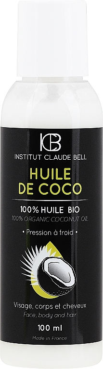 Кокосовое масло - Institut Claude Bell Organic Coconut Oil — фото N1