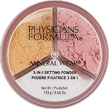 Парфумерія, косметика Фіксувальна пудра для обличчя - Physicians Formula Mineral Wear 3-In-1 Setting Powder