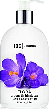 Духи, Парфюмерия, косметика Лосьон для рук и тела - IDC Institute Flora Hand & Body Lotion Crocus and Black