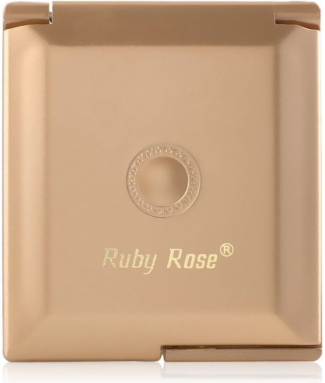 Зеркало двухстороннее квадратное, золотое - Ruby Rose Delux Two-Way Mirror — фото N2