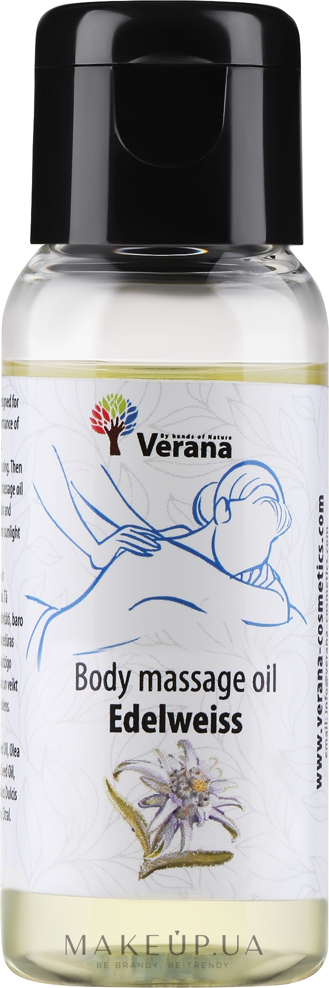Массажное масло для тела "Edelweiss" - Verana Body Massage Oil  — фото 30ml