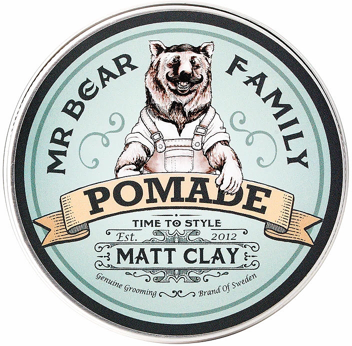 Матовая глина для укладки волос - Mr Bear Family Pomade Matt Clay — фото N1