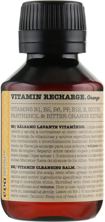 Витаминный шампунь - Eva Professional Vitamin Recharge Cleansing Shampoo Orange — фото N1